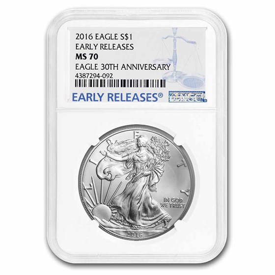 2016 Silver American Eagle MS-70 NGC (Early Releases) 2016 Silver American Eagle MS-70 NGC (Early Releases)